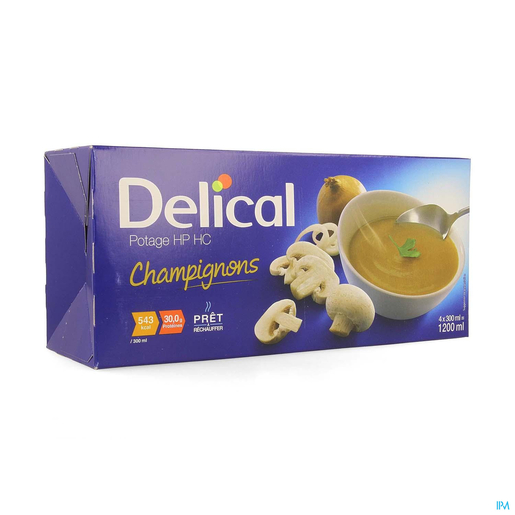 Delical Potage Hphc Champignons4x300ml Nf
