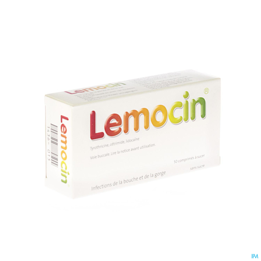 Lemocin 50 Comprimés à Sucer | Mal de gorge