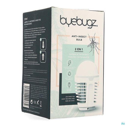 Byebugz Anti-insecte Ampoule lampe Sans Fil | Anti-moustiques - Insectes - Répulsifs