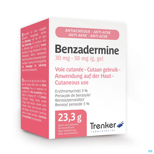 Benzadermine 30mg/50mg Gel 23,3g | Acné