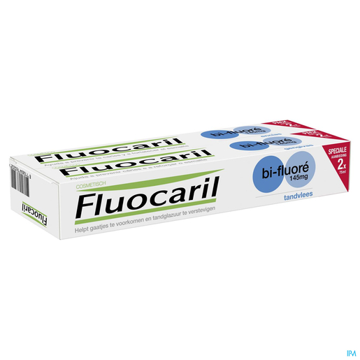 Fluocaril Bi-fluor tandpasta Bescherming Tandvlees 2x75 ml | Tandpasta's - Tandhygiëne
