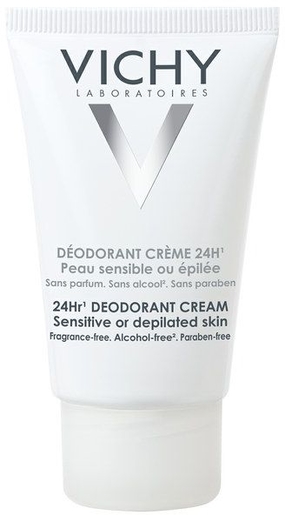 Vichy Deodorant Crème Zeer Gevoelige of Onthaarde Huid 40ml | Klassieke deodoranten