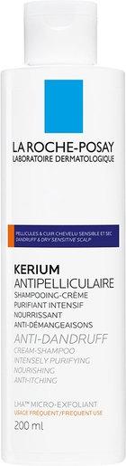 La Roche-Posay Kerium Antipelliculaire Shampooing-Crème Purifiant Intensif 200ml | Antipelliculaire