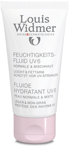 Widmer Fluide Hydratant UV6 Met Parfum 50ml | Hydratatie - Voeding