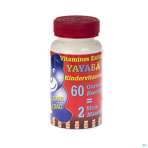 Yayabar Multivitamines Beertjes Snoepjes 60 | Multivitaminen