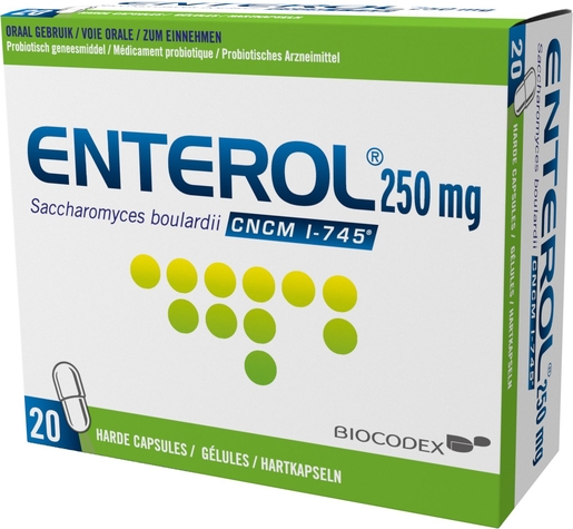 Enterol 250mg 20 gelules (pot) | Diarree - Turista