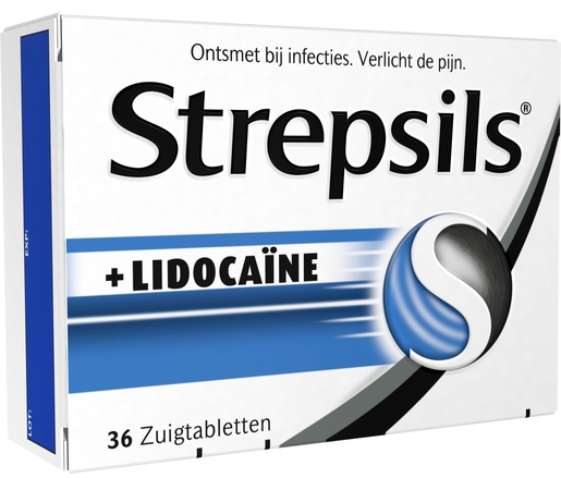 Strepsils + Lidocaine 36 Pastilles | Keelpijn