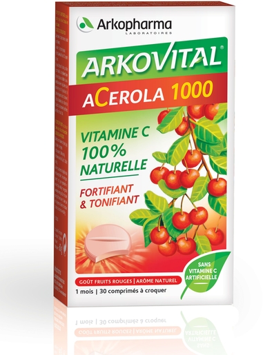 Acerola 1000 30 Comprimés | Vitamine C