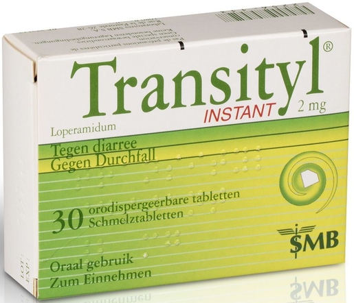 Transityl Instant 2mg 30 Orodispergeerbare Tabletten | Diarree - Turista