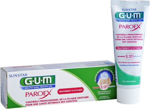 GUM Tandpasta Gel Paroex Startbehandeling 75ml | Tandpasta's - Tandhygiëne