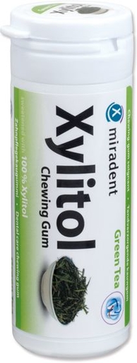 Miradent 30 Chewing Gum Xylitol Groene Thee Zonder Suiker | Tandpasta's - Tandhygiëne