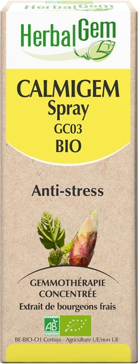 Herbalgem Calmigem Complexe Anti-Stress BIO Spray 10ml | Produits Bio