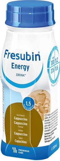Fresubin Energy Drink Cappuccino 4x200ml | Orale voeding