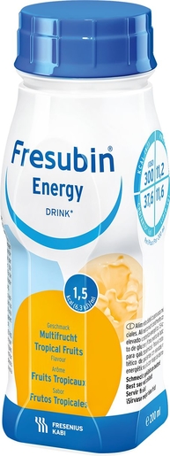Fresubin Energy Drink Tropisch fruit 4x200ml | Orale voeding
