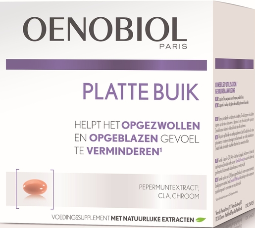 Oenobiol Vrouw 45+ Platte Buik 60 Capsules | Platte buik - Stevigheid