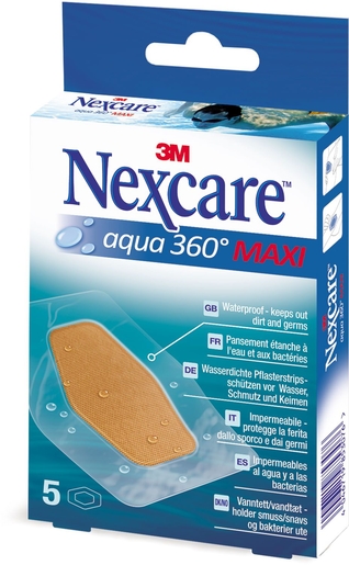 Nexcare 3M Aqua 360 Maxi 5 Pleisters | Verbanden - Pleisters - Banden