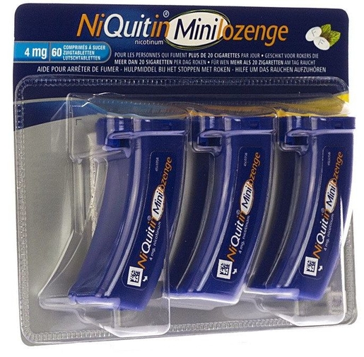 NiQuitin 4mg Minilozenge 60 Zuigtabletten | Stoppen met roken