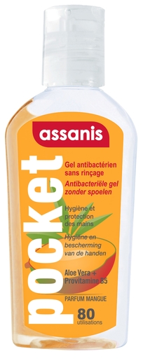 Assanis Gel Mains Exotic Mangue 80ml | Désinfectant pour les mains