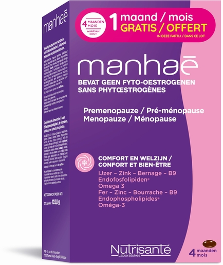 Manhae 3 Maanden + 1 Gratis 2x60 Tabletten Promo | Menopauze