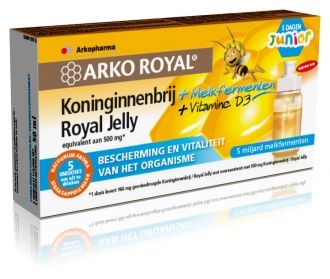 ArkoRoyal Gelée Royale + Ferments Lactiques 5 Unidoses x7,5ml Junior | Gelée royale