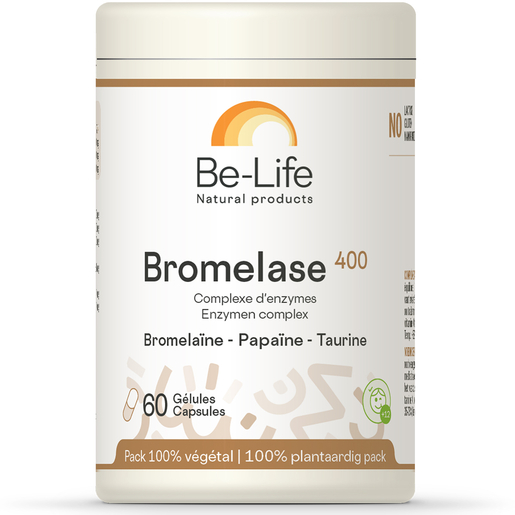 Be-Life Bromelase 400 60 Capsules | Vertering - Transit