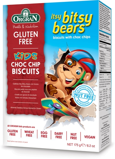 Orgran Kids Choc Chip Biscuits 175g | Glutenvrij