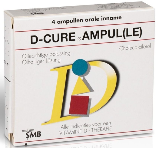 D-Cure 25.000 UI 4 ampullen | Calcium - Vitamine D