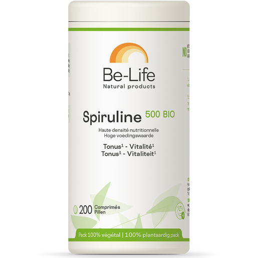 Be-Life Spiruline 500 Bio 200 Tabletten | Conditie - Energie