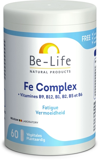 Be-Life Fe Complex 60 Capsules | Ijzer