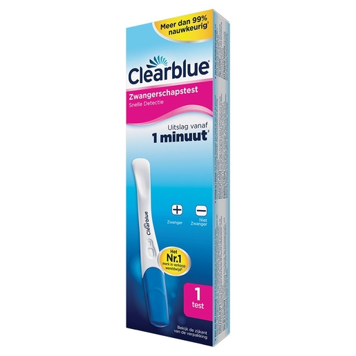 Clearblue Snelle Detectie Zwangerschapstest 1 Test | Zwangerschapstesten
