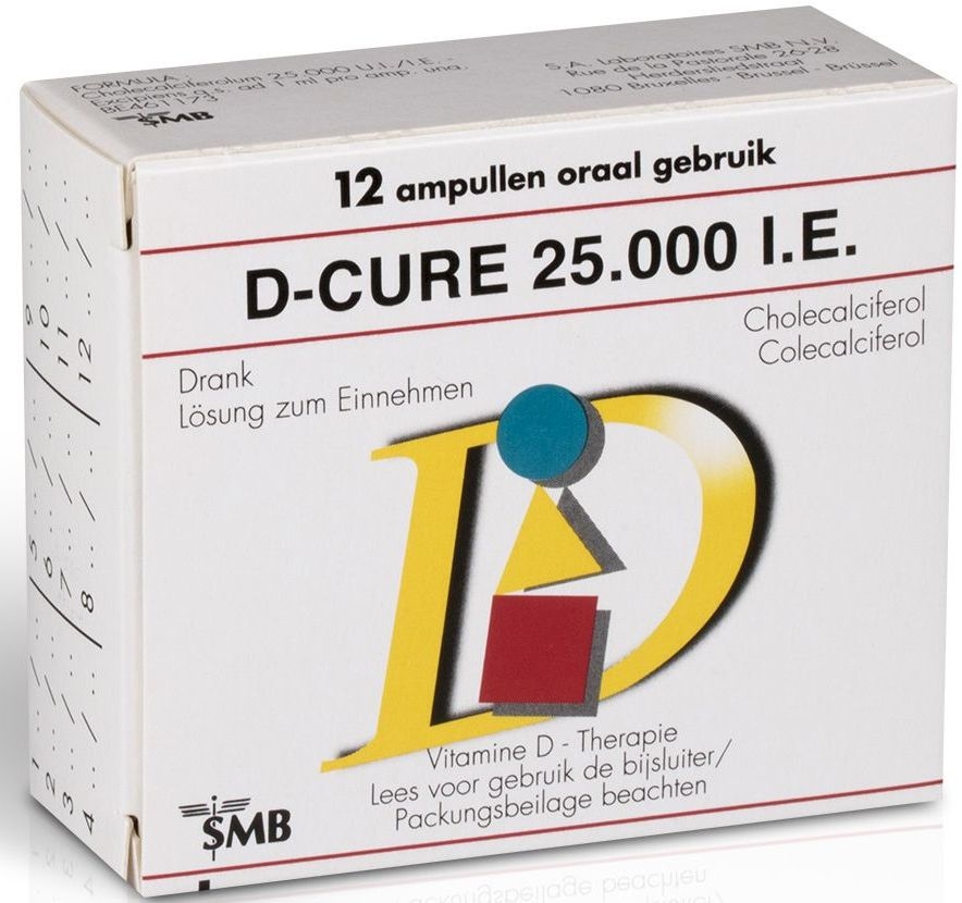 Bourgeon Mail Pessimistisch D-Cure 25.000 UI 12 ampullen | Calcium - Vitamine D
