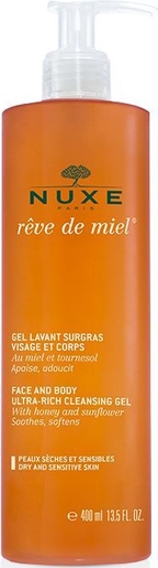 Nuxe Reve De Miel Gel Lavant Surgras Visage et Corps 400ml | Bain - Douche