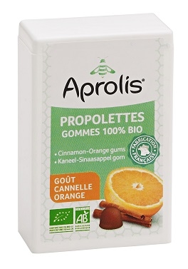 Aprolis Propolettes Cannelle-Orange Bio Gomme 50g | Apaise la gorge