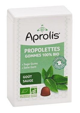 Aprolis Propolettes Sauge Bio Gomme 50g | Apaise la gorge
