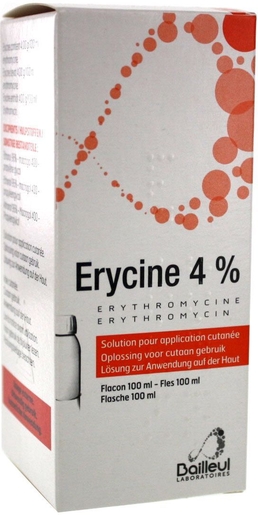 Erycine 4 % Solution Pour Application Cutanée 100ml | Acné