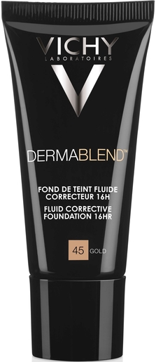 Vichy Dermablend Foundation Vloeibaar 45 Gold 30ml | Foundations
