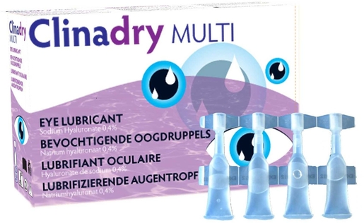 Clinadry Multi Oogdruppels Unidoses 20 x 0,5ml | Oculaire droogte