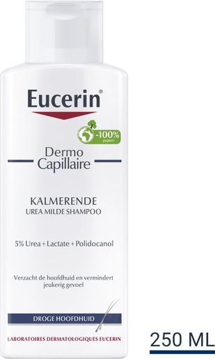 Eucerin DermoCapillaire Kalmerende Urea Milde Shampoo Droge Hoofdhuid 250ml | Irritatie hoofdhuid