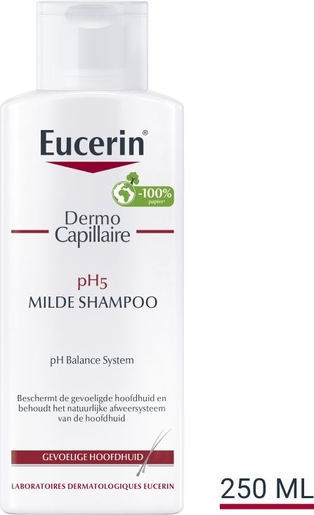 Eucerin DermoCapillaire pH5 Milde Shampoo Gevoelige Hoofdhuid  250ml | Irritatie hoofdhuid