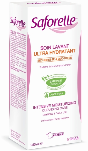 Saforelle Soin Lavant Ultra Hydratant 250ml | Soins pour hygiène quotidienne