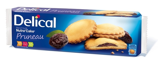 Delical Nutra Cake Pruim 9 Biscuits x35g | Orale voeding