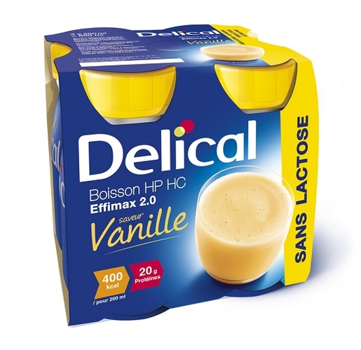Delical Effimax 2.0 Drank HP-HC Vanille 4x200ml | Orale voeding