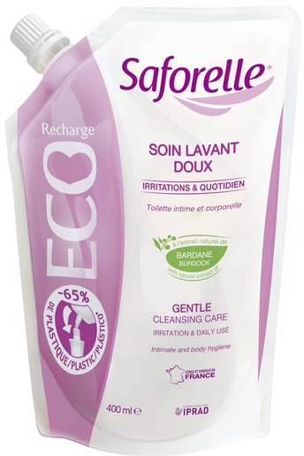 Saforelle Soin Lavant Doux Eco Recharge 400ml | Bain - Douche