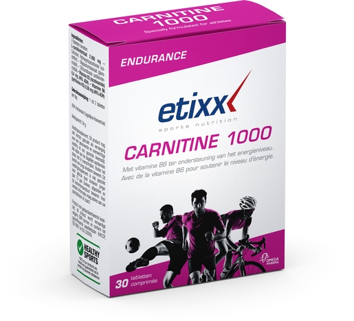 Etixx Carnitine 1000 30 Tabletten | Doorzettingsvermogen