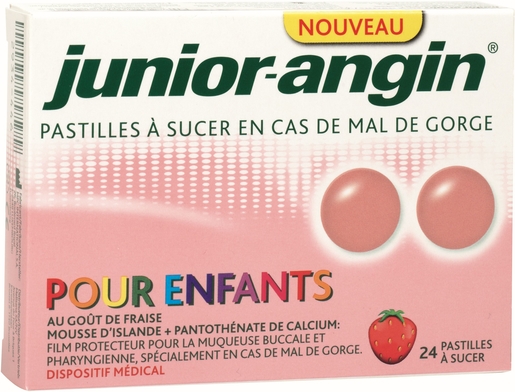 Junior-Angin 24 Pastilles | Apaise la gorge