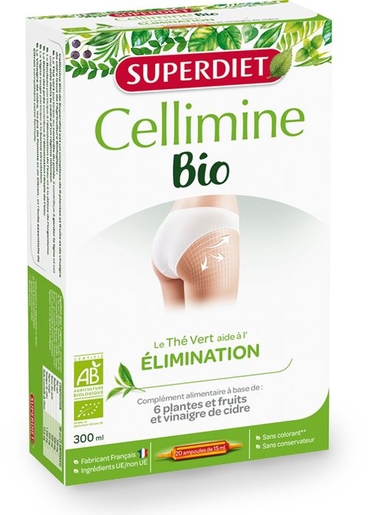 SuperDiet Cellimine Bio 20 Ampoules x 15ml | Produits Bio