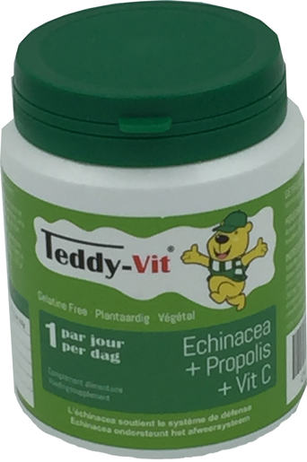 Teddy Vit (Echinacea+Propolis+Vitamine C) 50 Gommetjes Beertjesvorm | Natuurlijk afweersysteem - Immuniteit
