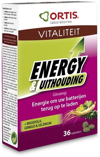 Ortis Energy &amp; Endurance 36 Tabletten | Conditie - Tonus