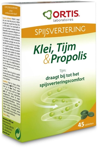 Ortis Klei-Tijm-Propolis 3x15 Tabletten | Vertering - Transit