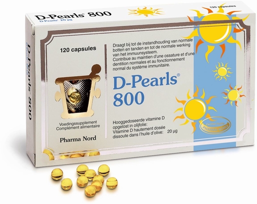 D-Pearls 800 120 Capsules | Vitaminen D